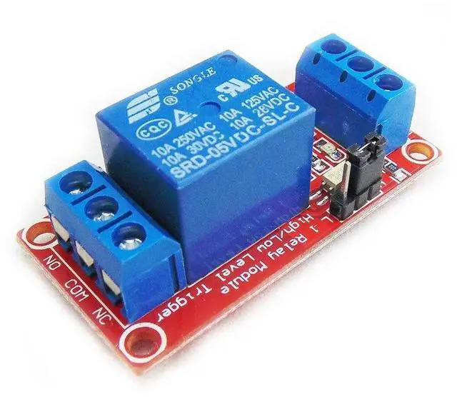 Main image of 2pcs 5V One Channel Relay Module Relay Switch with OPTO Isolation High Low Level Trigger