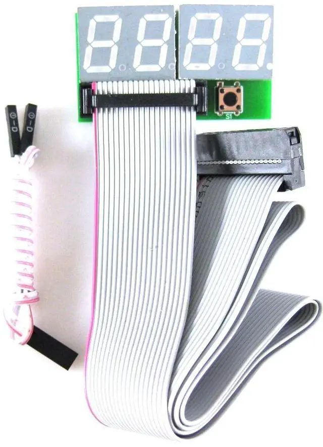 Alt view image 2 of 3 - 4 Digit PCI and ISA PC Computer Motherboard Power Diagnostic Analyzer Post Tester Card