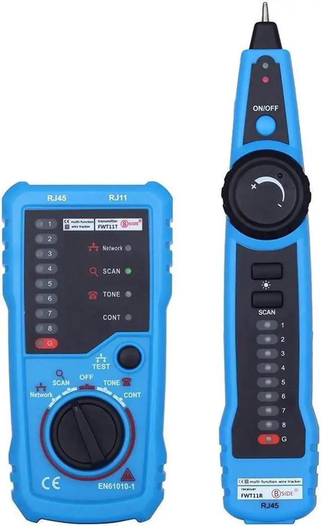 Main image of 1PCS RJ11 RJ45 Cat5 Cat6 Telephone Wire Tracker Tracer Toner Ethernet LAN Network Cable Tester Detector Line Finder