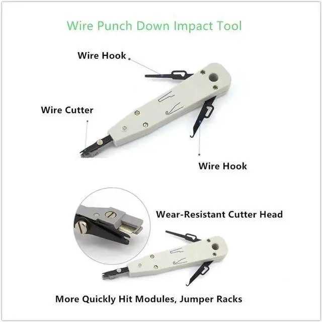 Alt view image 7 of 7 - Network Cable Repair Maintenance Tool Kit Set 11 in 1 Portable Phone Cable Crimper 8P8C 4P4C 6P6C Connectors RJ45 RJ11 Cat5 Cat6 Cable Tester