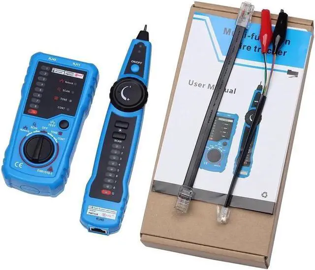 Alt view image 5 of 7 - 1PCS RJ11 RJ45 Cat5 Cat6 Telephone Wire Tracker Tracer Toner Ethernet LAN Network Cable Tester Detector Line Finder