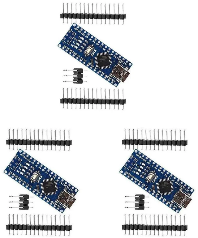 Main image of 3pcs Nano V3.0 ATmega328P CH340G 5V 16M Mini USB Micro Controller Board Development Board with PIN Headers Pin Unsoldered