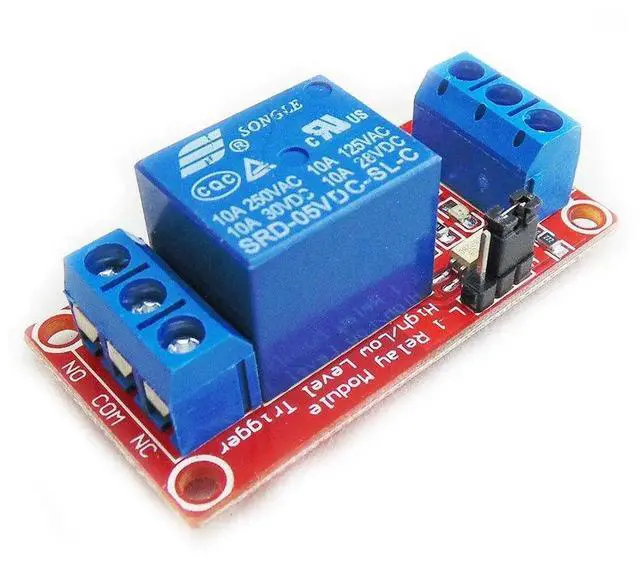 Main image of 2pcs 5V One Channel Relay Module Relay Switch with OPTO Isolation High Low Level Trigger