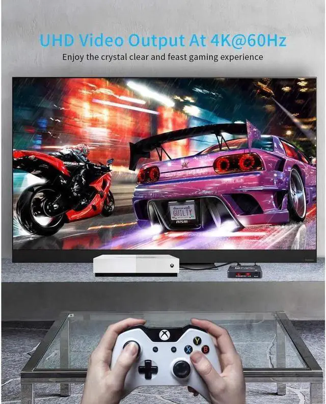 Alt view image 3 of 7 - HDMI 2.0 Switcher 3 in 1 out 4K/60Hz HDMI Splitter for XBOX 360 PS4 Smart Box 3 in 1 out HDMI 2.0 Switch Adapter Supports Ultra HD Dolby Vision, 18.5Gbps, HDR10, HDCP 2.2 & 3D - OZQ2-2