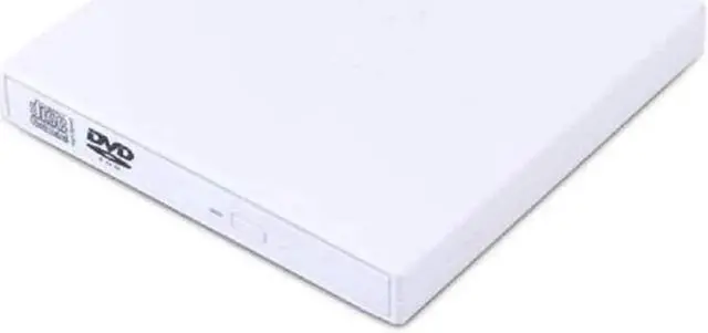 Alt view image 2 of 7 - External DVD Drive for Laptop, Portable High-Speed USB 2.0 CD Burner/DVD Reader for PC Desktops, Compatible with Windows(KBDVD001), White