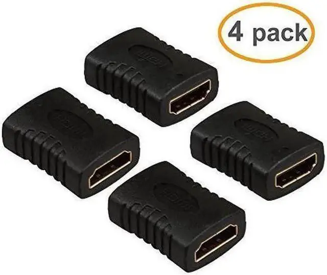 Main image of HDMI Female to HDMI Female Coupler Connector Pack 4pcs Adapter Extender F/F High Speed