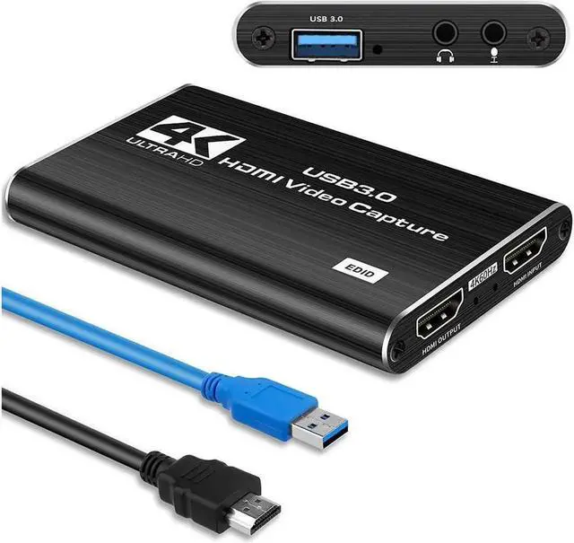 Main image of Capture Card Video Capture Card 4K1080P 60FPS HDMI Capture Card Switch, Game Capture Card USB3.0 for Live Streaming Video Recording Screen Capture Device Work with PS4/PC/OBS/DSLR/Camera