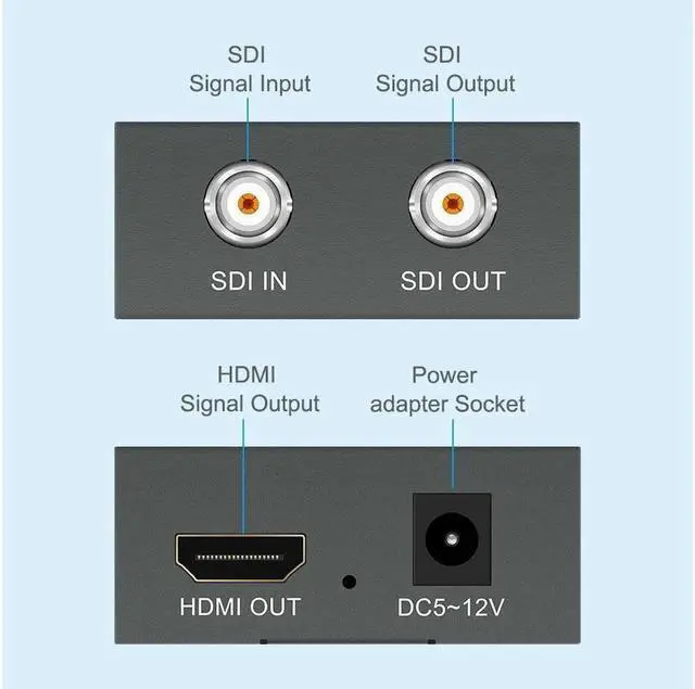 Alt view image 6 of 7 - HD 3G Video Mini Converter SDI to HDMI SDI Adapter Converter with Audio Auto Format Detection For Camera WITH DC CABLE