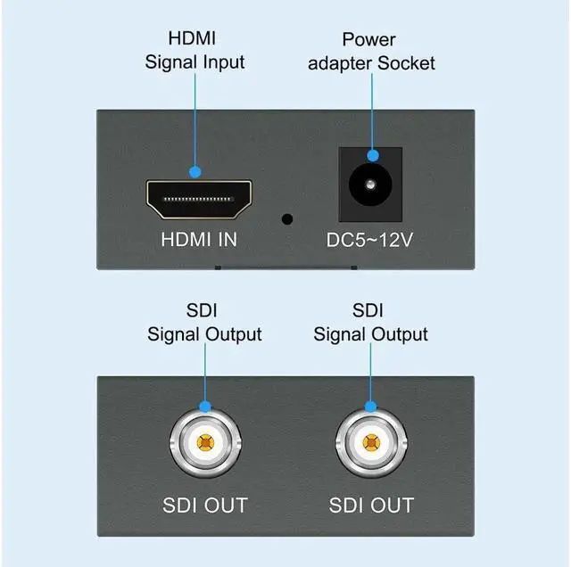 Alt view image 4 of 7 - HDMI in to Two SDI Output( HDMI to SDI Converter) Support SDI/HD-SDI/3G-SDI for SDI Monitor HDTV