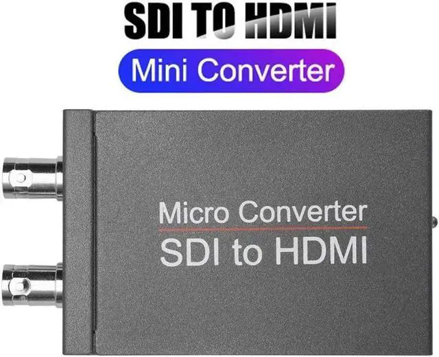 Main image of SDI to HDMI Video Micro Converter , Mini SDI to HDMI Audio Video Converter Adaptr Support 3G-SDI, HD-SDI, SD-SDI with SDI Loopout for Camera HDTV WITH DC CABLE