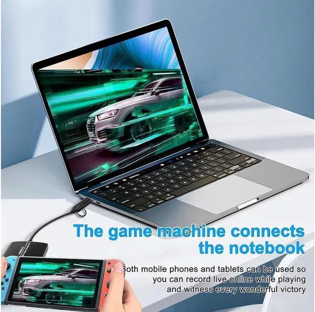 Alt view image 4 of 7 - 4K30hz Capture Card for Live Streaming 1080P 60FPS Game Capture Card with USB & Microphone HDMI Loop-Out, Capture Card for Recording Works for Nintendo Switch/PS4/OBS/Camera/ PC