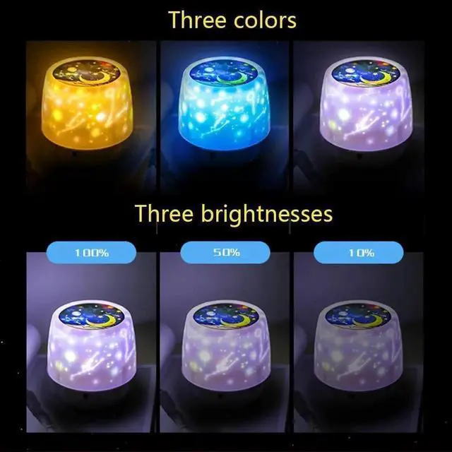 Alt view image 3 of 5 - Gemdeck Night Lights for Kids, Multifunctional Night Light Star Projector Lamp for Decor