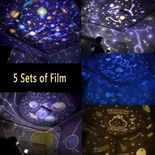 Alt view image 4 of 5 - Gemdeck Night Lights for Kids, Multifunctional Night Light Star Projector Lamp for Decor