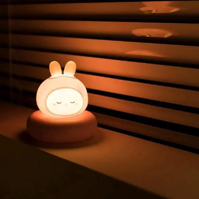 Alt view image 3 of 6 - Gemdeck Children's Night Light Rabbit Baby Nightlight For Home Kid USB Cartoon Led Lamp