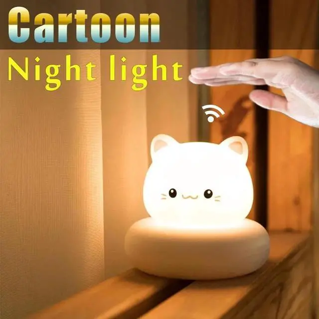 Alt view image 2 of 6 - Gemdeck Children's Night Light Rabbit Baby Nightlight For Home Kid USB Cartoon Led Lamp