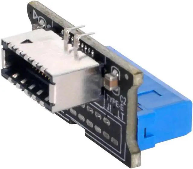 Main image of Vertical USB 3.1 Front Panel Socket Key-A Type-E to USB 3.0 20Pin Header Male Extension Adapter for Motherboard