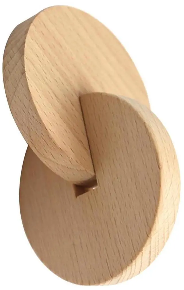 Alt view image 6 of 7 - born Infant Wooden Toys Exercise Hand Grasp Toy Interlocking Discs Solid Wood Preschool Children Toys