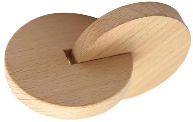 Alt view image 7 of 7 - born Infant Wooden Toys Exercise Hand Grasp Toy Interlocking Discs Solid Wood Preschool Children Toys