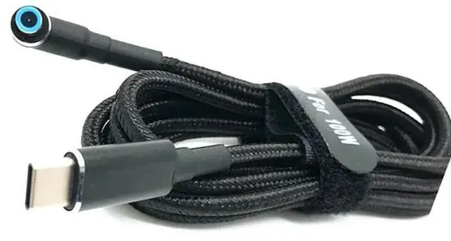Alt view image 5 of 7 - USB C to Laptop Charging Cable Adapter Type C to DC 4.5 x 3.0mm Converter 100W PD Power Charger Supply Cord for