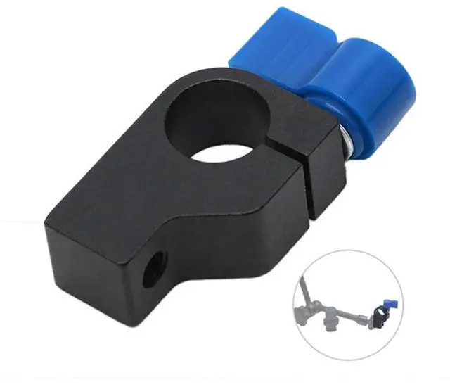 Alt view image 7 of 7 - 15mm Rod Clamp Holder "1/4" Thread DSLR Camera Rig Rail Support System Arm