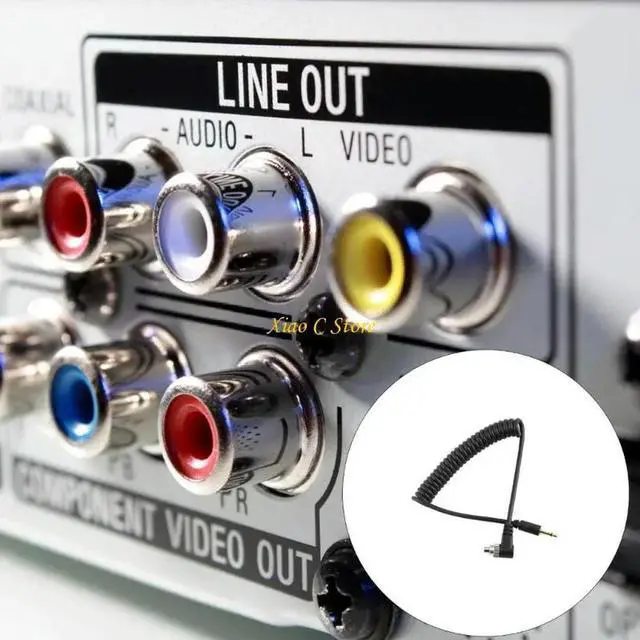 Alt view image 6 of 7 - Spring Coiled Flash Syncing Cable PC to 2.5mm with Screw Lock Durability PVC Coating for Studio Photography Equipment