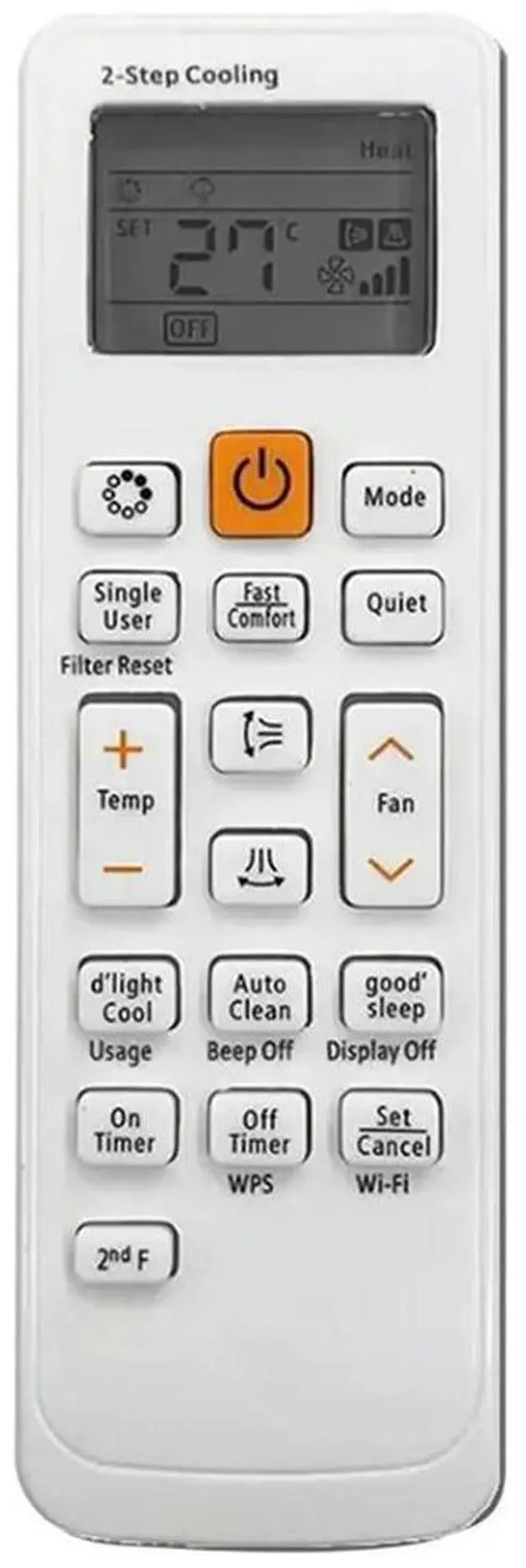 Alt view image 6 of 7 - Air Conditioner Remote Control Suitable for Air Conditioner DB93-11489L DB93-11115K DB93-14195A