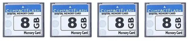 Alt view image 5 of 7 - 4X Professional 8GB Compact Flash Memory Card(White&Blue)