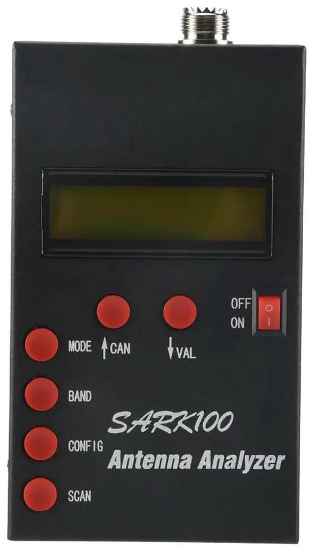 Alt view image 5 of 7 - SARK100 Antenna Analyzer Meter 1-60MHz Shortwave SWR Antenna Analyzer with 1.0 to 9.99 SWR Usable Measurement Range