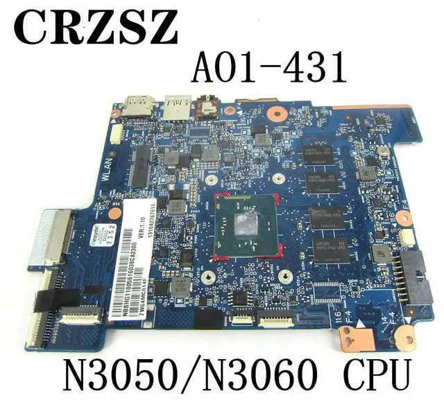 Alt view image 5 of 6 - For aspire A01-131 A01-431 Laptop motherboard 6050A2767601 NBSHG11001 With N3050/N3060 CPU Fully tested
