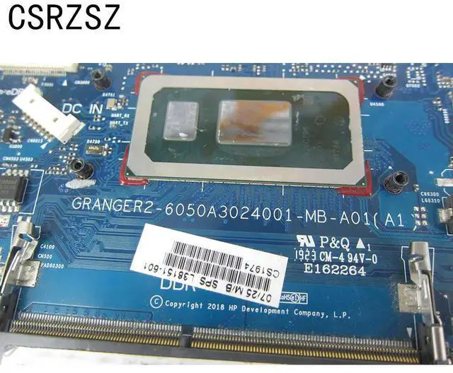 Alt view image 4 of 6 - For 240 G7 14-CK Laptop motherboard L38151-001 L38151-601 6050A3024001 with I5-8265u CPU DDR4