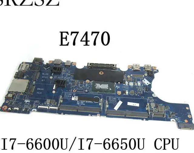 Alt view image 5 of 6 - FOR Latitude 14 7470 E7470 Laptop Motherboard I7-6600U/I7-6650U CPU LA-C461P CN-0YDW8F CN-0VNKRJ Mainboard