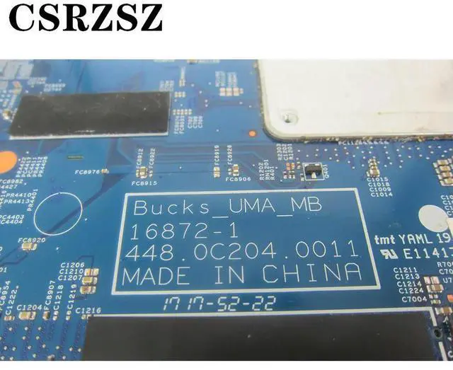 Alt view image 6 of 6 - For Pavilion X360 14-BA Laptop motherboard with i3-7100u CPU 923689-001 448.0C204.0011 Tested 100% ok work