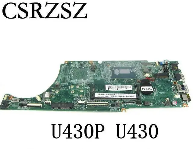 Alt view image 5 of 6 - For U430P U430 Laptop Motherboard With I5-4210U / i5-4200u CPU DA0LZ9MB8F0 DDR3 Mainboard