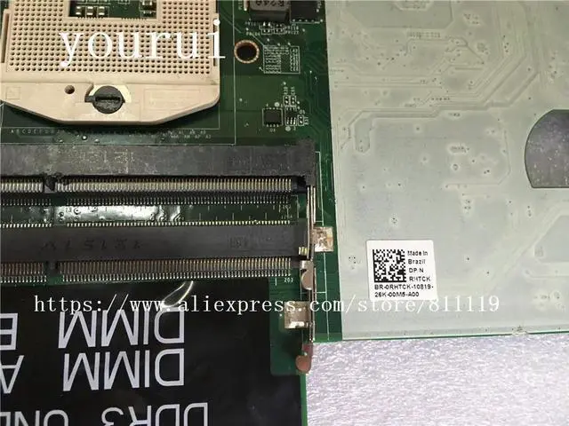 Alt view image 5 of 6 - For Motherboard For Inspiron 5420 7420 RHTCK 0RHTCK CN-0RHTCK DA0R08MB6E2 DDR3 Fully Test well