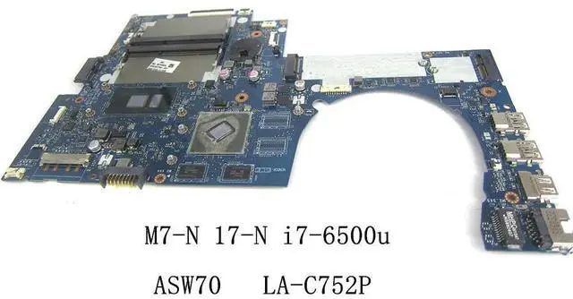 Alt view image 5 of 6 - ASW70 LA-C752P Mainboard For M7-N 17-N Laptop motherboard Processor i7-6500u Test ok