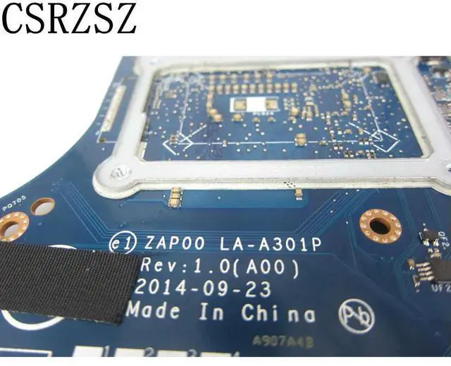 Alt view image 6 of 6 - Laptop motherboard For 13 R1 with i5-4210u CPU Motherboard CN-076JXP 076JXP 76JXP LA-A301P Test ok