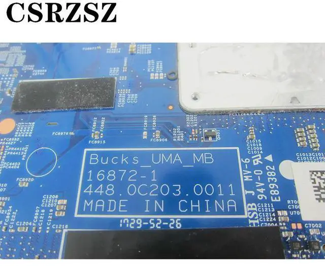 Alt view image 6 of 6 - 926714-601 448.0C203.0011 Mainboard For Pavilion X360 14-BA Laptopmotherboard with i5-7200u Processor working well