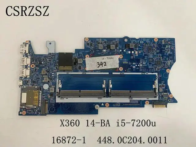 Alt view image 5 of 6 - For Pavilion X360 14-BA I5-7200U Laptop motherboard 16872-1 448.0C204.0011 Notebook mainboard Fully test work well