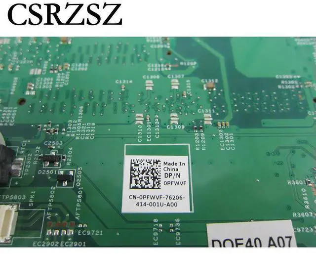 Alt view image 5 of 6 - For Inspiron 14R 3437 5437 Laptop motherboard With i7-4500U GT720M VF0MH 12314-1 MB CN-0PFWVF 0PFWVF Fully Tested