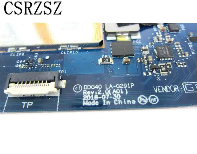 Alt view image 6 of 6 - For inspiron 14 7486 Laptop motherboard With i3-8130u CPU 8GB RAM LA-G291P Fully test work