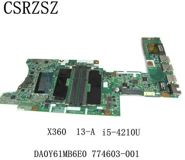 Alt view image 5 of 6 - 774603-001 774603-501 774603-601 Laptop motherboard For Pavilion X360 13-A with i5-4210u DA0Y61MB6E0 Mainboard work well