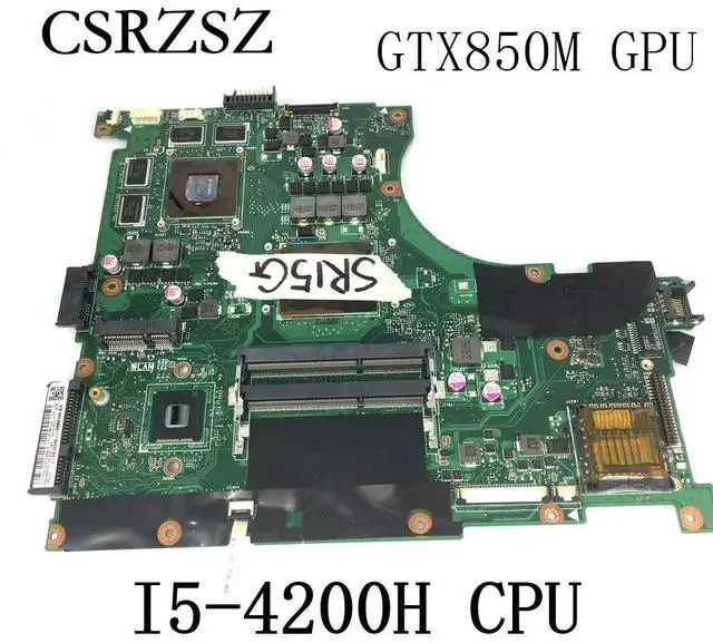 Alt view image 5 of 6 - N56JK For N56J G56J G56JK N56 N56JK Laptop Motherboard I5-4200H CPU 2G GTX850M GPU REV.2.0 Mainboard