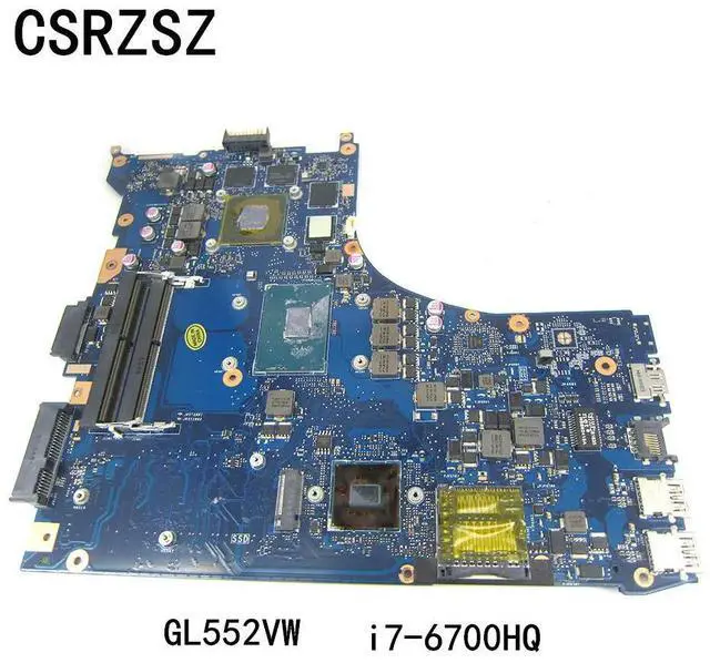 Alt view image 5 of 6 - For GL552VM Laptop motherboard REV 2.0 i7-6700HQ CPU GL552VW Mainboard working well