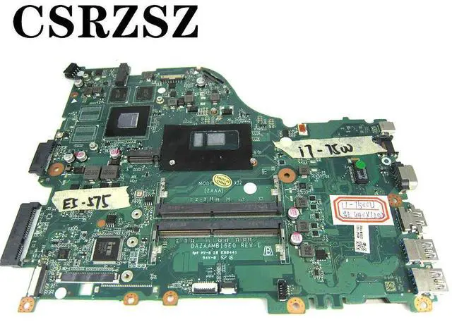 Alt view image 5 of 6 - For aspire E5-575 E5-575G Laptop motherboard with i7-7500u GT940M 2G DAZAAMB16E0 Test work