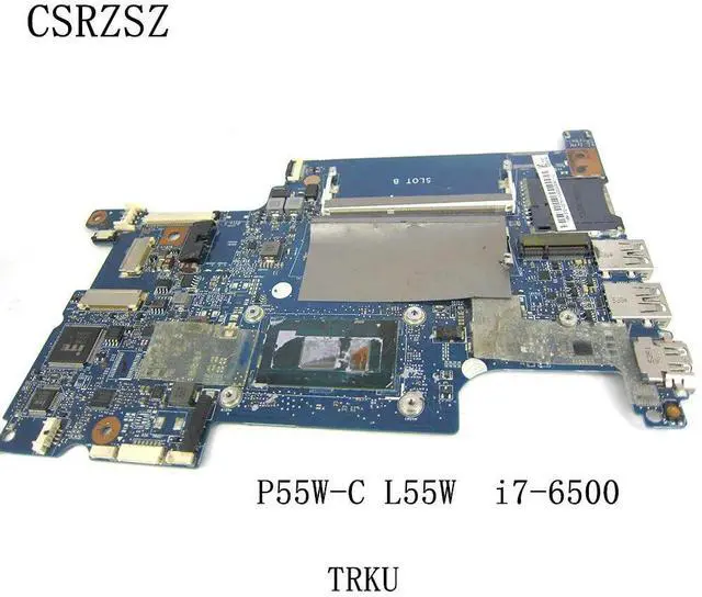 Alt view image 5 of 6 - For Satellite P55W-C P55W L55W Laptop motherboard with i7-6500u CPU TRKU H000094150 Mainboard