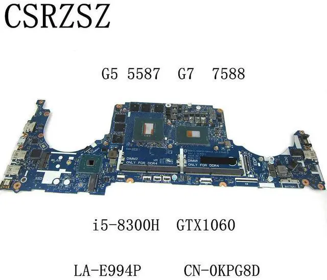 Alt view image 5 of 6 - CN-0KPG8D 0KPG8D KPG8D LA-E994P For G5 5587 G7 7588 Laptop motherboard with i5-8300H GTX1060 Test work