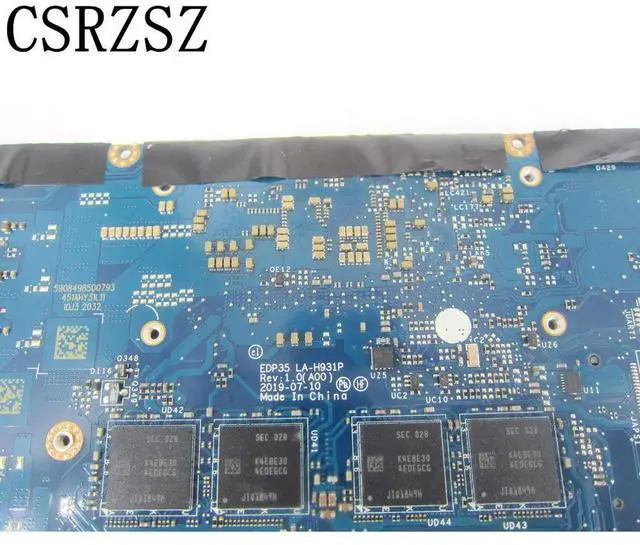 Alt view image 6 of 6 - EDP35 LA-H931P CN-068V0G 068V0G 68V0G mainboard For XPS 13 7390 Laptop motherboard with i7-10710u 8GB RAM Test ok