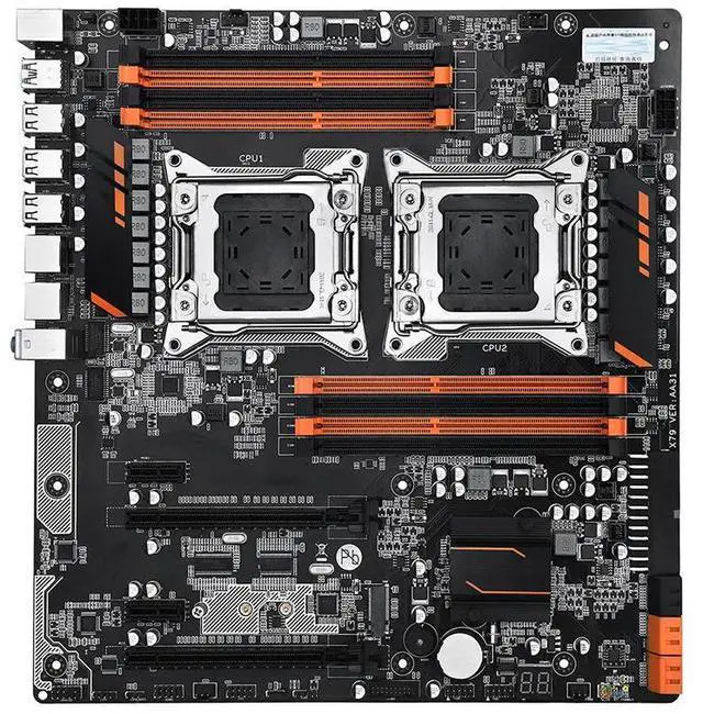 Alt view image 4 of 6 - ForX79 8D X79 Motherboard Dual CPU LGA 2011 DDR3 E-ATX Motherboard