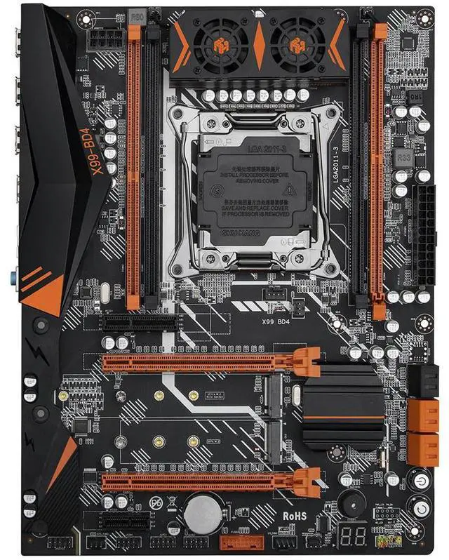 Main image of ForX99 BD4 X99 Motherboard LGA 2011-3 All Series DDR4 RECC 128GB M.2 NVME NGFF ATX Mainboard
