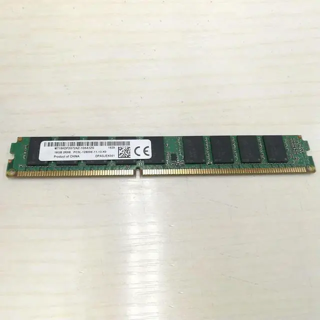 Main image of 1PCS 16GB 16G RAM 2RX8 DDR3L 1600 PC3L-12800E Half U For MT Server Memory MT18KDF2G72AZ-1G6A1ZE/ZG